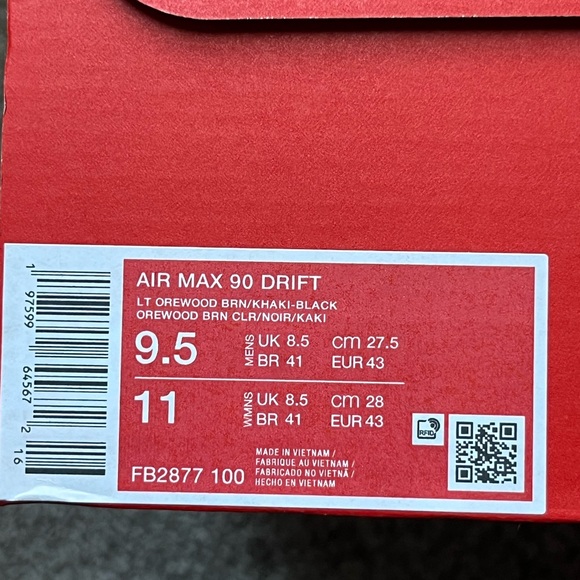 Nike Air Max 90 Drift Men's Shoes Size 9.5 - Picture 7 of 7